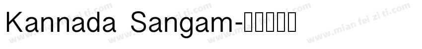 Kannada Sangam字体转换